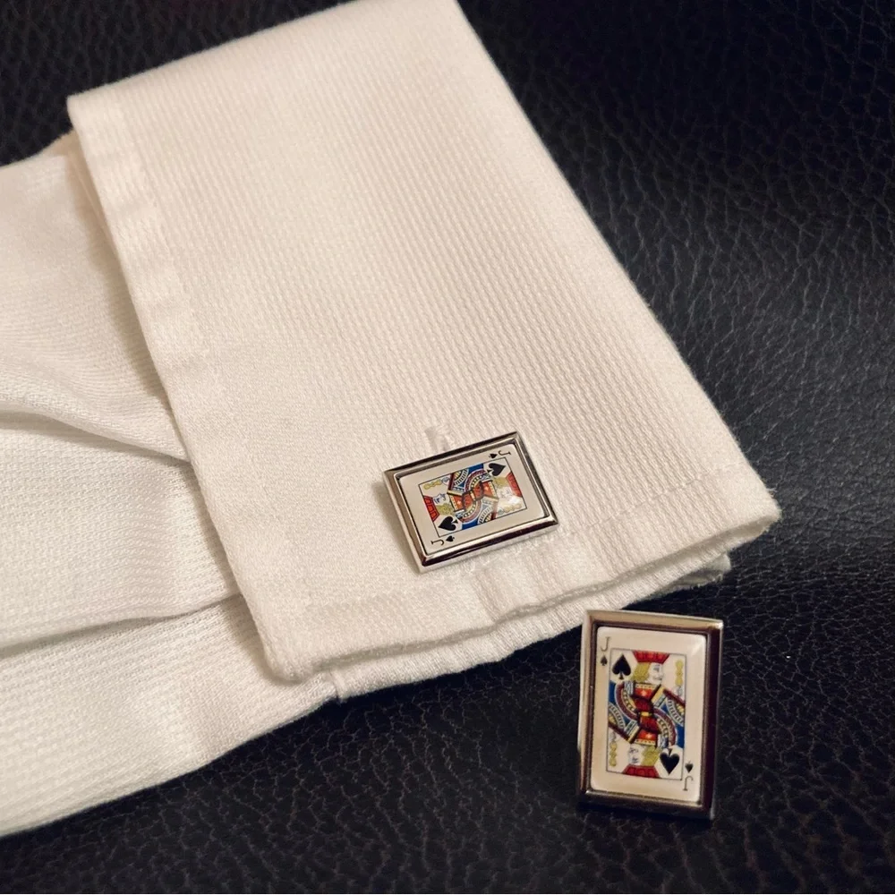 Cuff Links Jack of Spades ♠️ - Picture 3 of 4